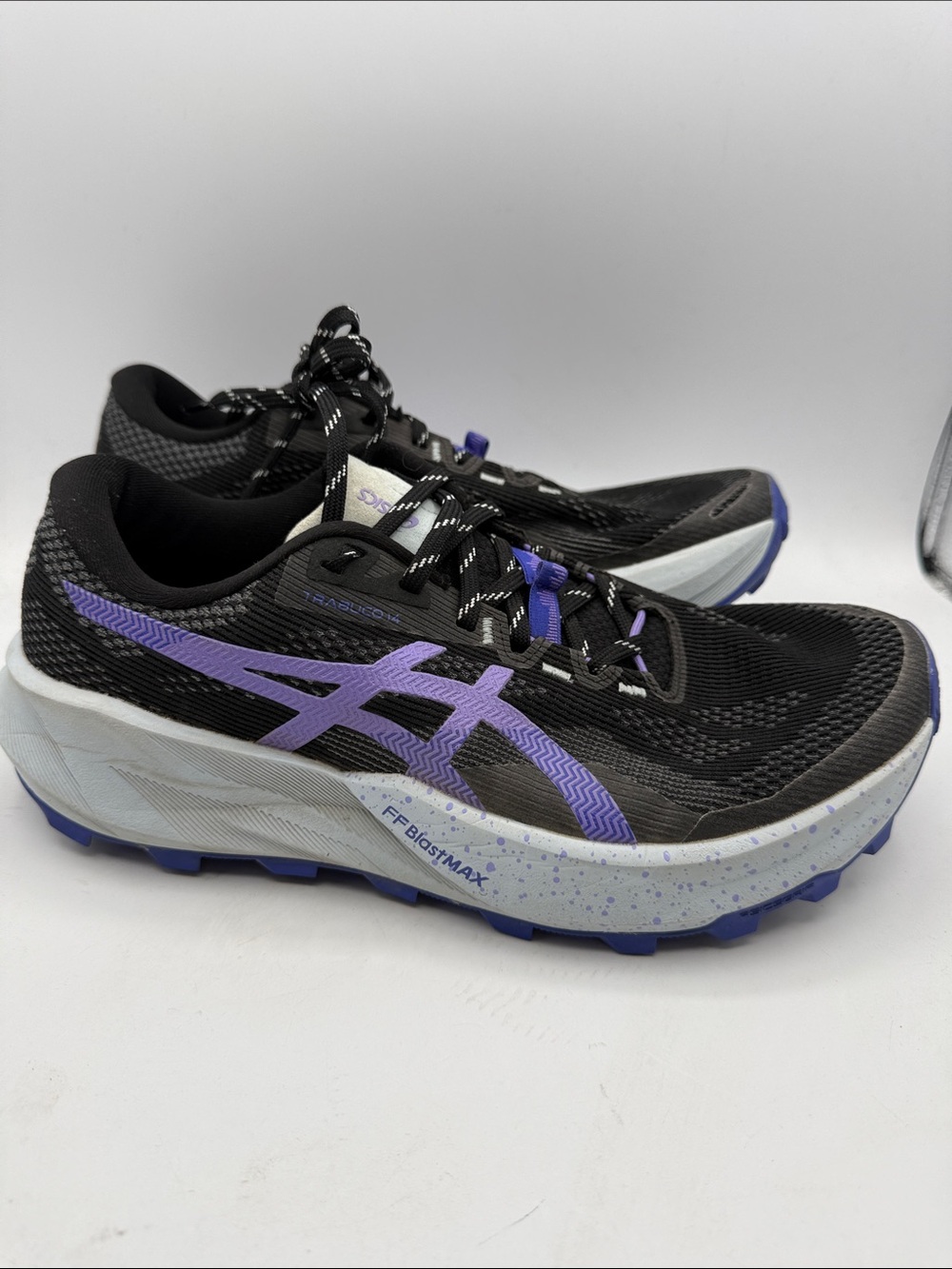 ASICS TRABUCO 14 Women's 9.5 Black & Purple Trail Running Shoes S11